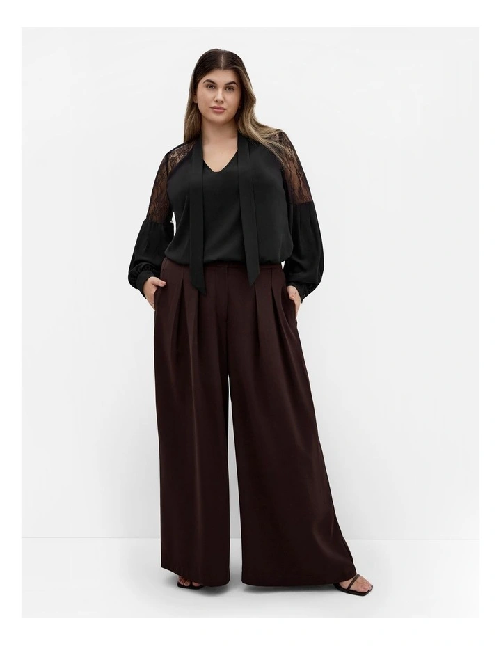 Lacey Hi Lo Top in Black image 1