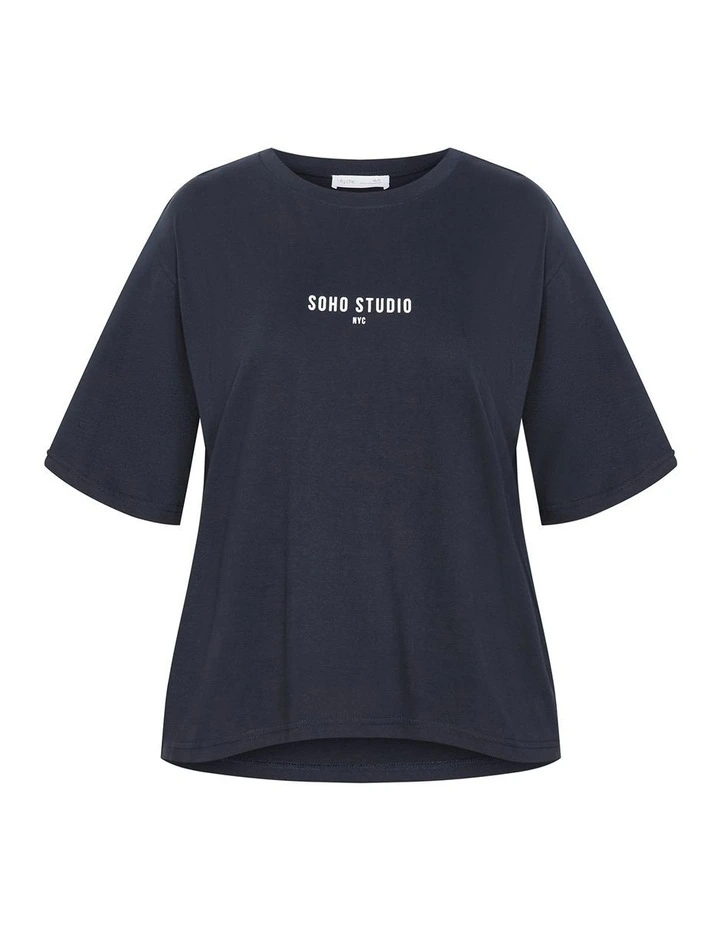 Soho Tee in Navy image 3