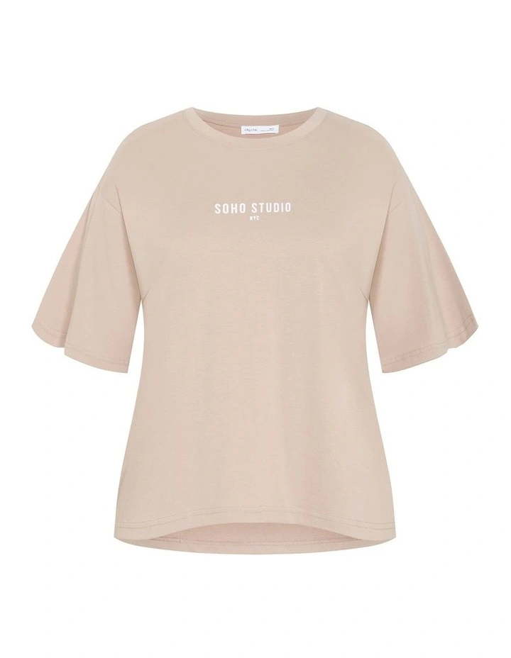 Soho Tee in Stone image 3