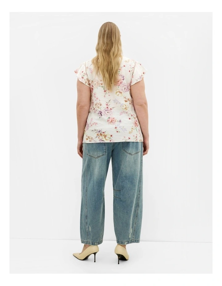 Lori Print Top in Flirty Floral image 2