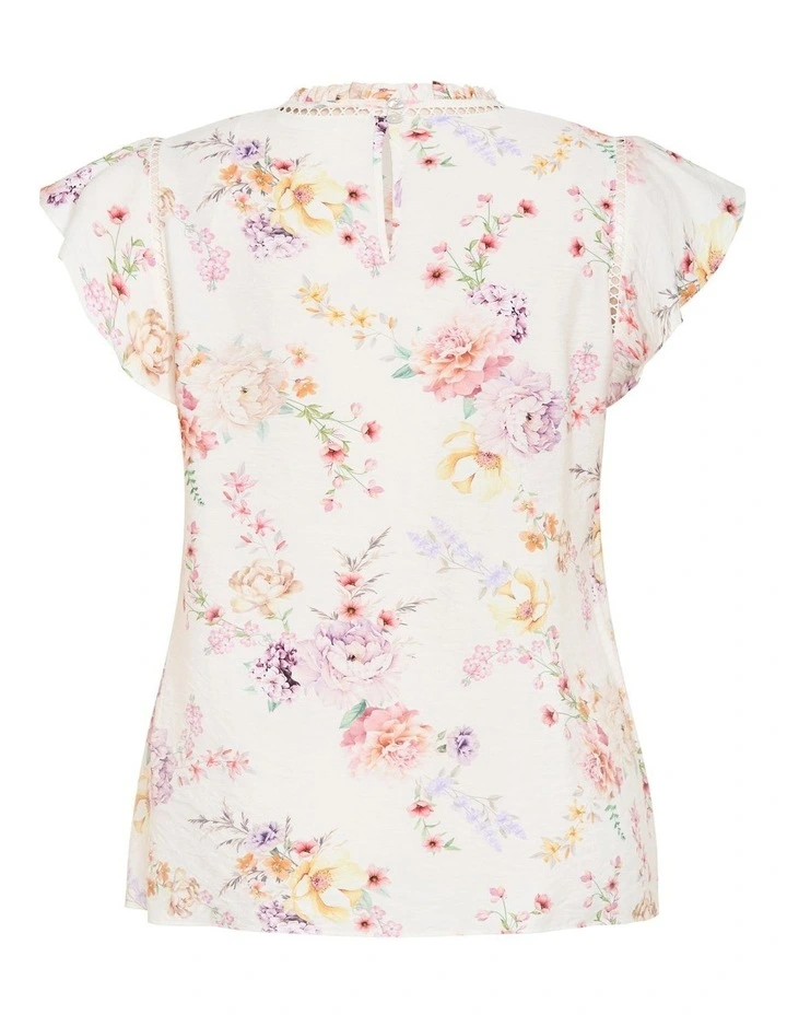Lori Print Top in Flirty Floral image 4