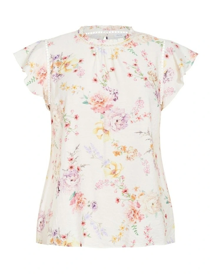Lori Print Top in Flirty Floral image 5