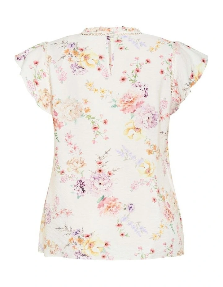 Lori Print Top in Flirty Floral image 6