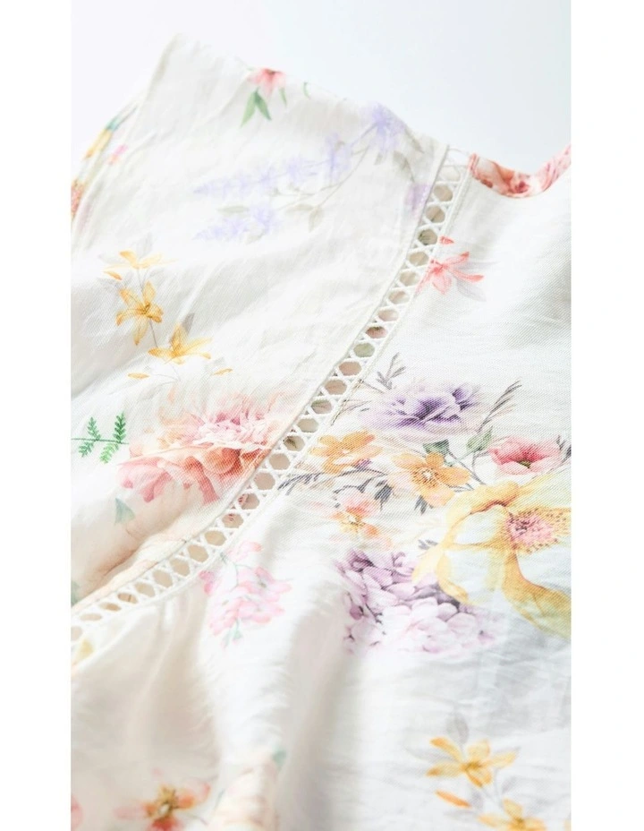 Lori Print Top in Flirty Floral image 7