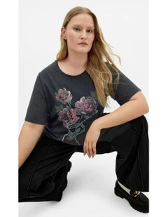 Ryan Prt Tee in Moody Rose