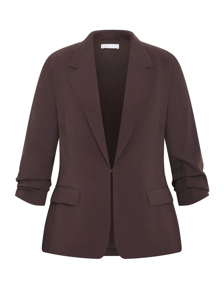 Abbie Blazer in Chocolate image 3