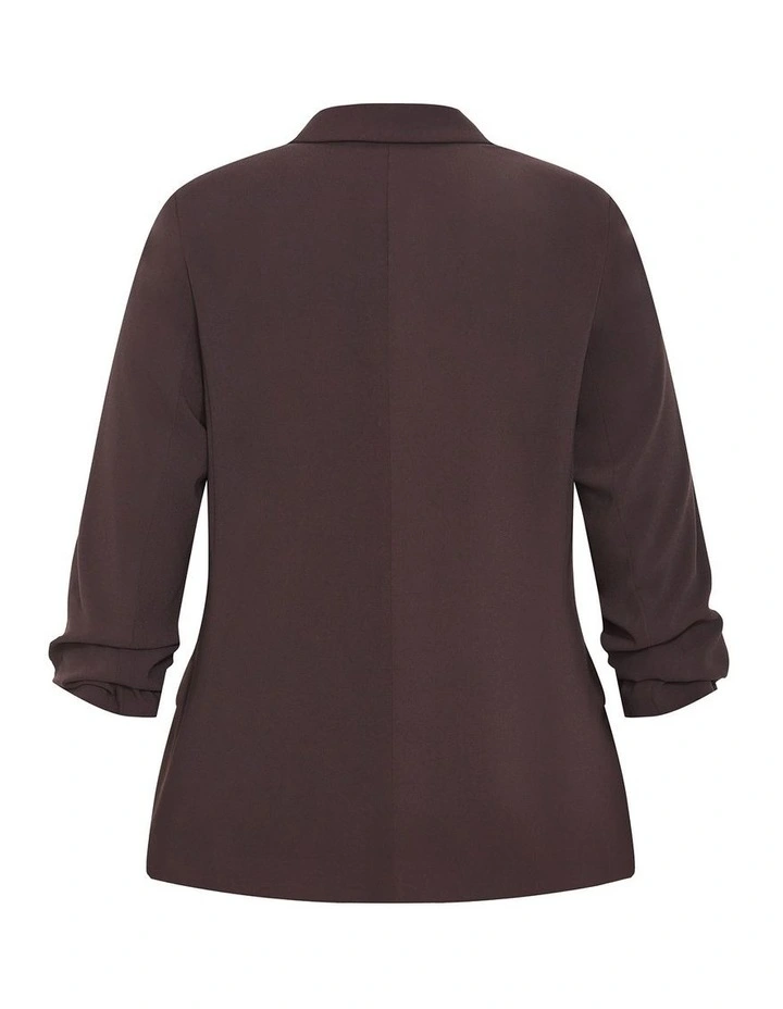 Abbie Blazer in Chocolate image 4