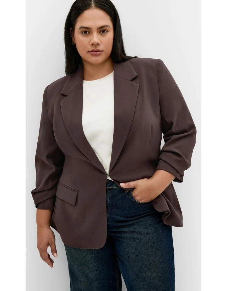 Abbie Blazer in Chocolate image 5