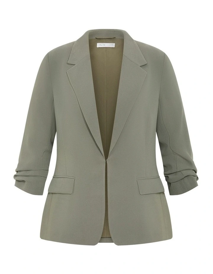 Abbie Blazer in Dark Sage image 5