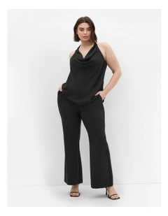 Chloe Cowl Neck Top in Black