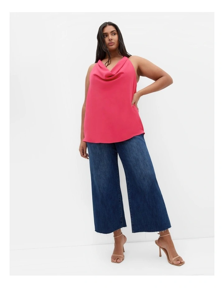 Chloe Cowl Neck Top in Pink image 1