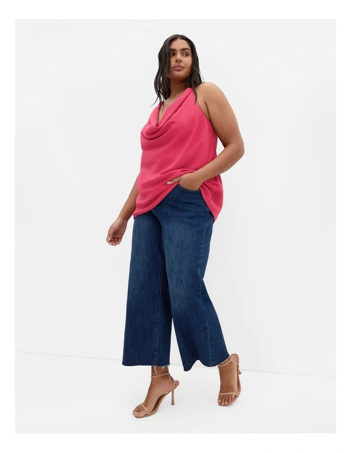 Chloe Cowl Neck Top in Pink image 3