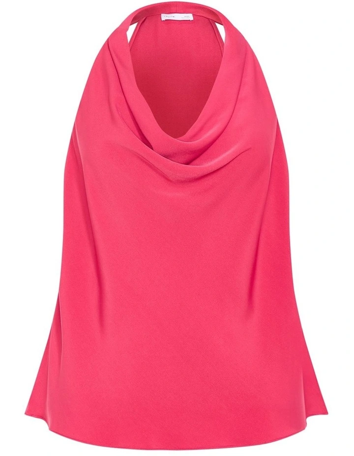 Chloe Cowl Neck Top in Pink image 4