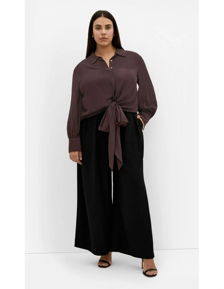 Rosabella Shirt in Chocolate image 1