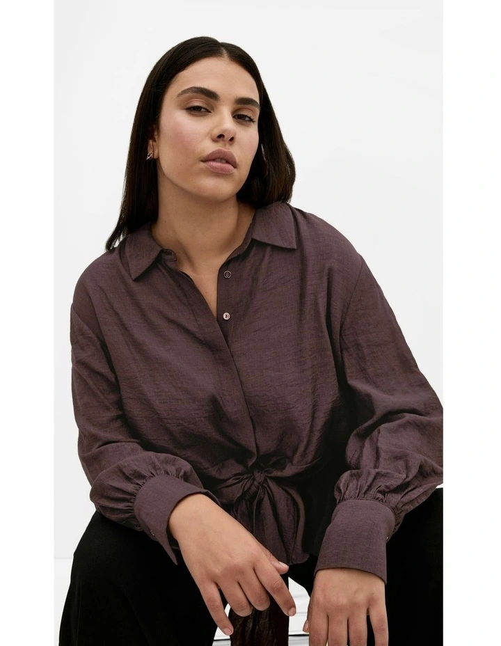 Rosabella Shirt in Chocolate image 2