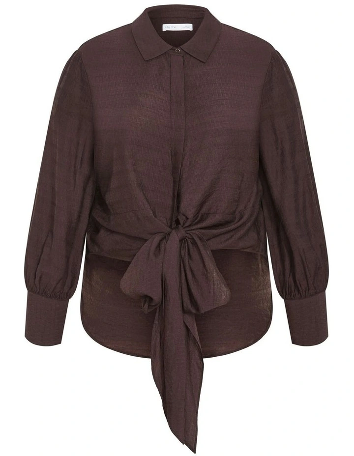 Rosabella Shirt in Chocolate image 4