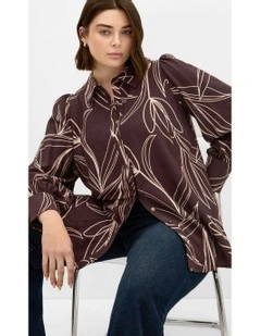 Rosabella Print Shirt in Brown