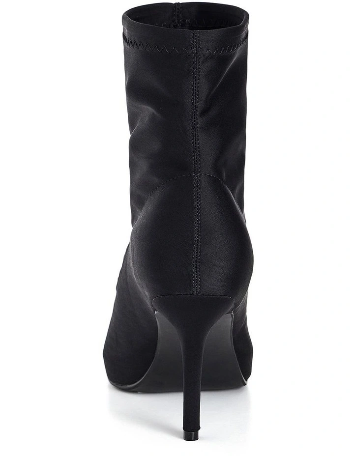 Sassy Sock Boot in Black image 3