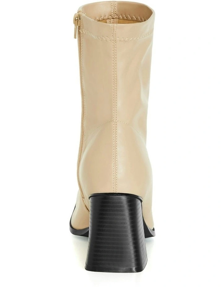 Robbie Ankle Boot in Beige image 3