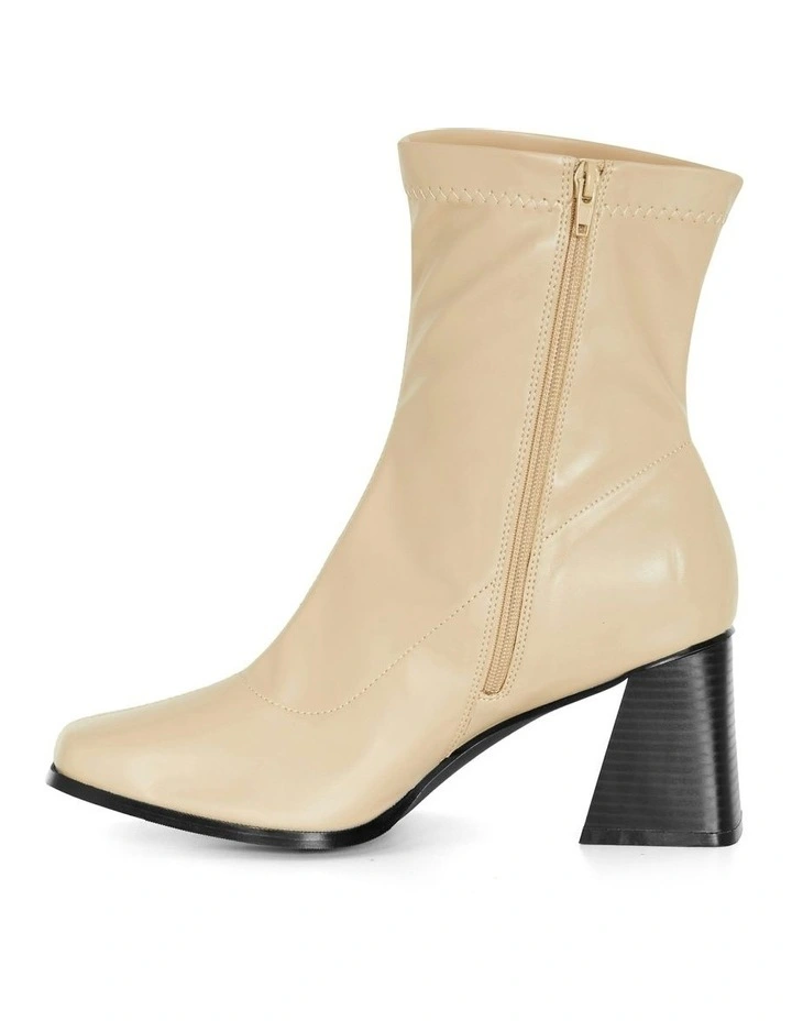 Robbie Ankle Boot in Beige image 4