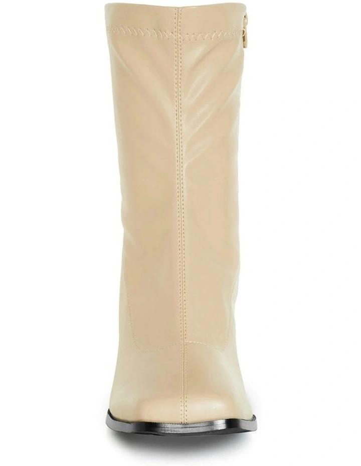 Robbie Ankle Boot in Beige image 5