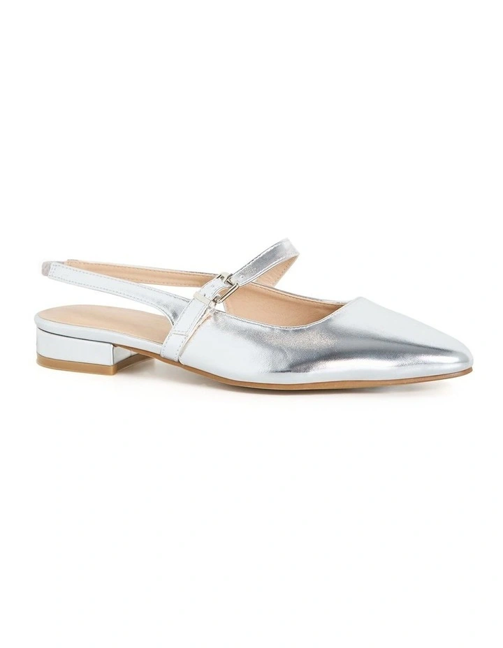 Slingback Peasley Sandal in Silver image 1