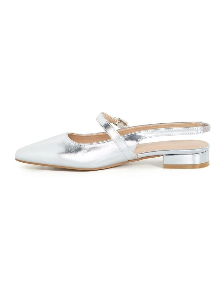Slingback Peasley Sandal in Silver image 3