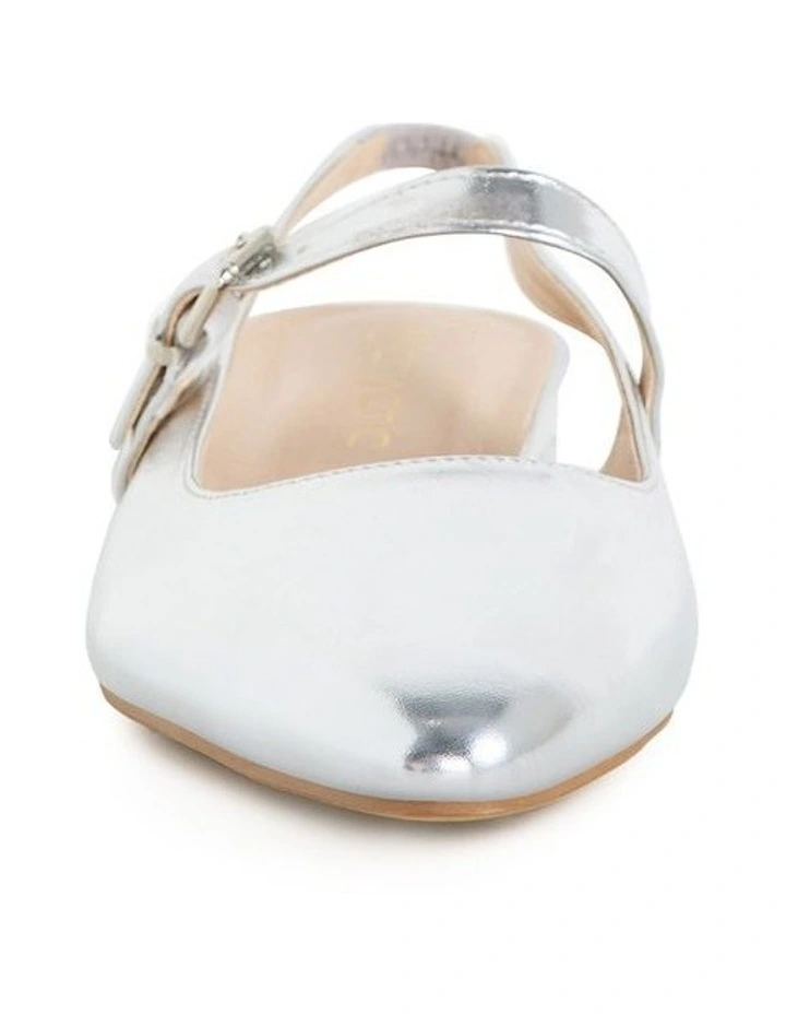 Slingback Peasley Sandal in Silver image 4