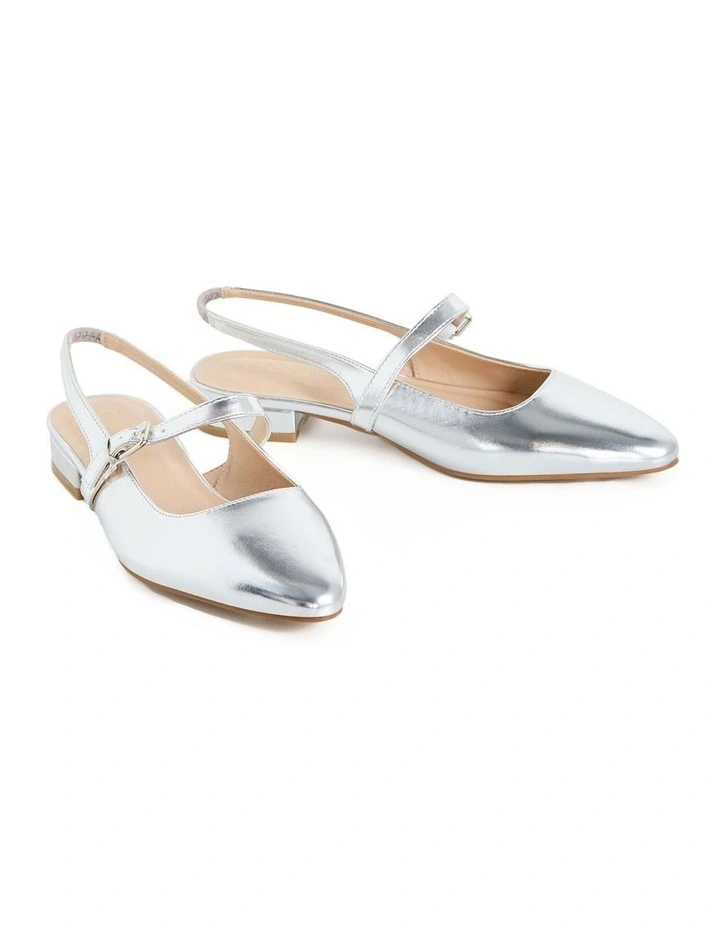 Slingback Peasley Sandal in Silver image 5