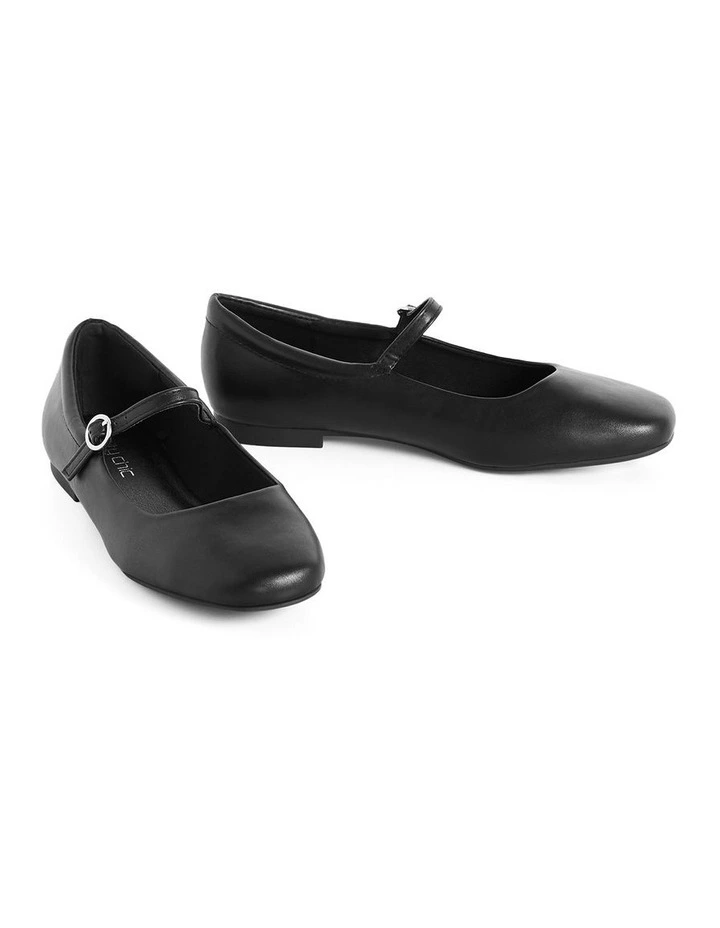 Balerina Sofia in Black Pu image 5