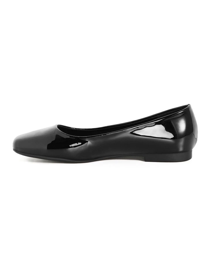 Rae Ballet Flat in Black Patent image 3