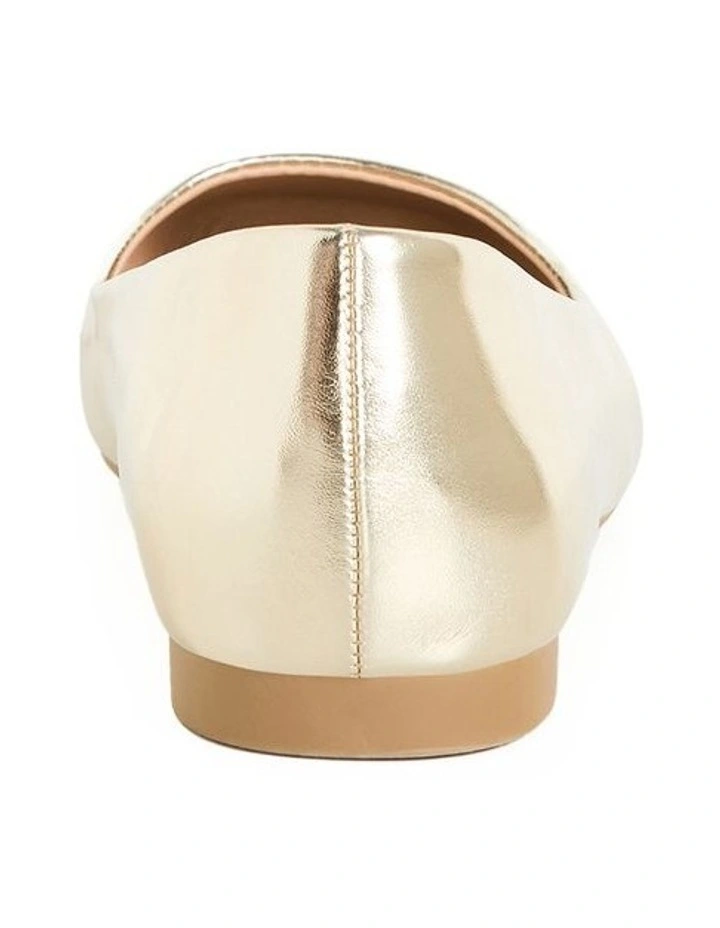 Rae Flat Ballet in Soft Gold image 2