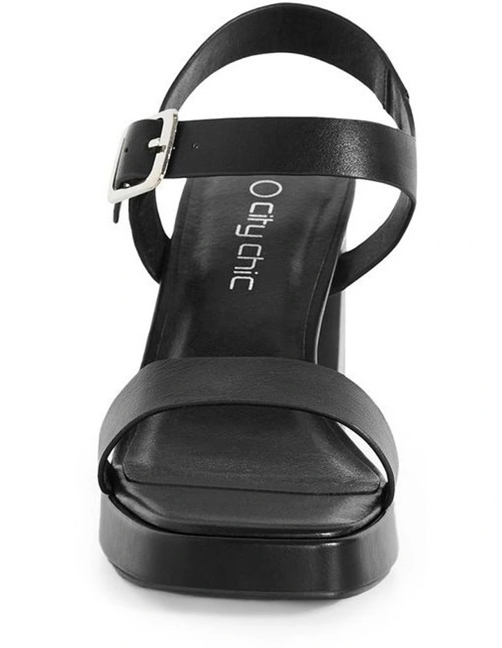 Hadlee Platform Sandal in Black image 4