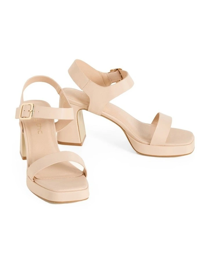 Hadlee Platform Sandal in Nude image 5