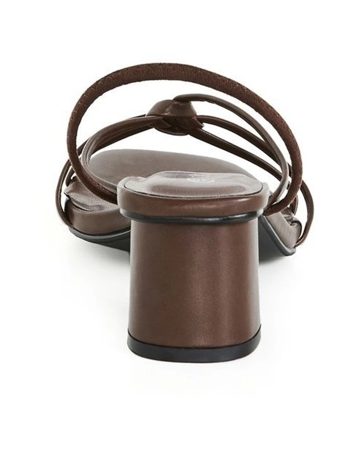 Corinna Heel Sandal in Chocolate image 2