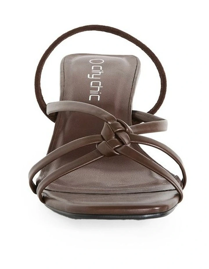 Corinna Heel Sandal in Chocolate image 4