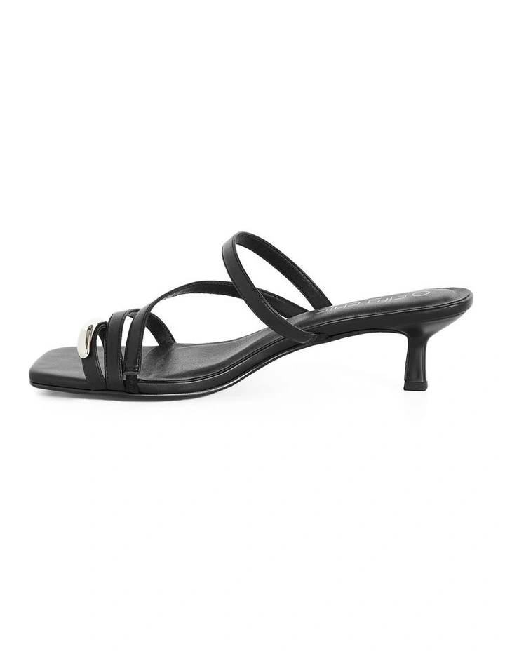 Jasmine Heel Sandal in Black image 3
