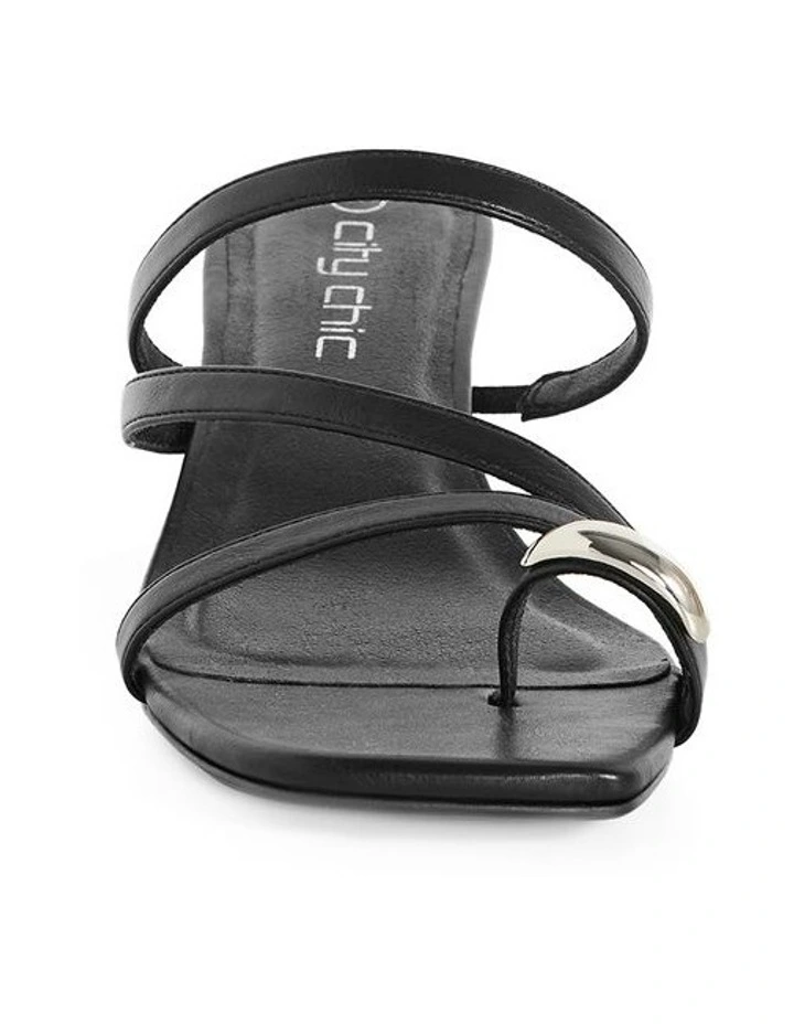Jasmine Heel Sandal in Black image 4