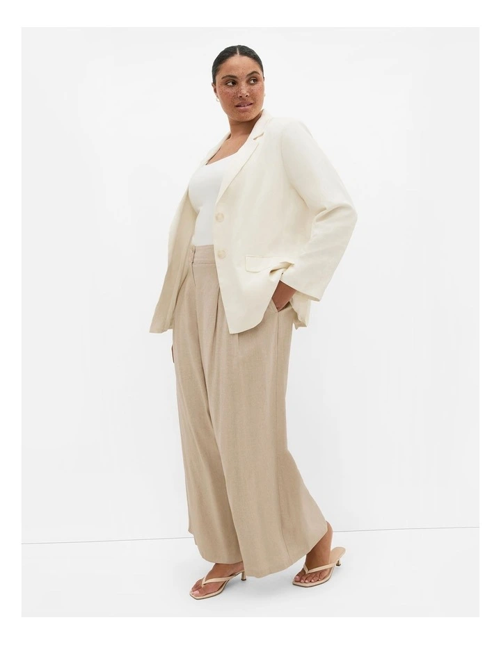 Sylvie Linen Jacket in Ivory image 1