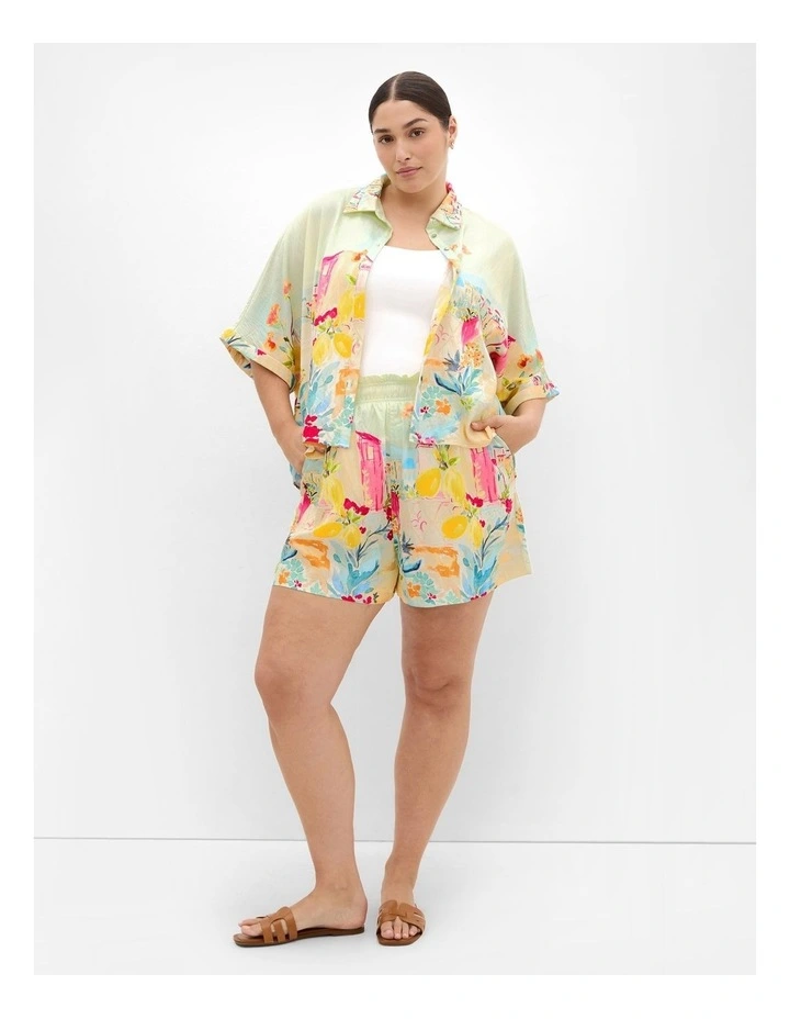 Sorrento Print Shirt in Sorrento Summer image 1