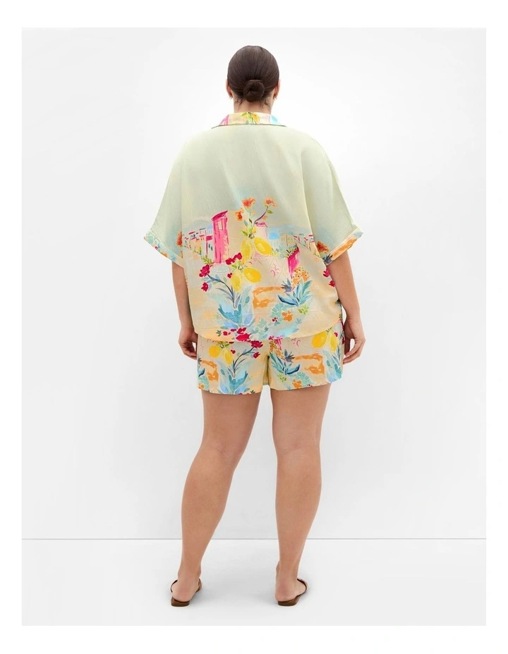 Sorrento Print Shirt in Sorrento Summer image 2