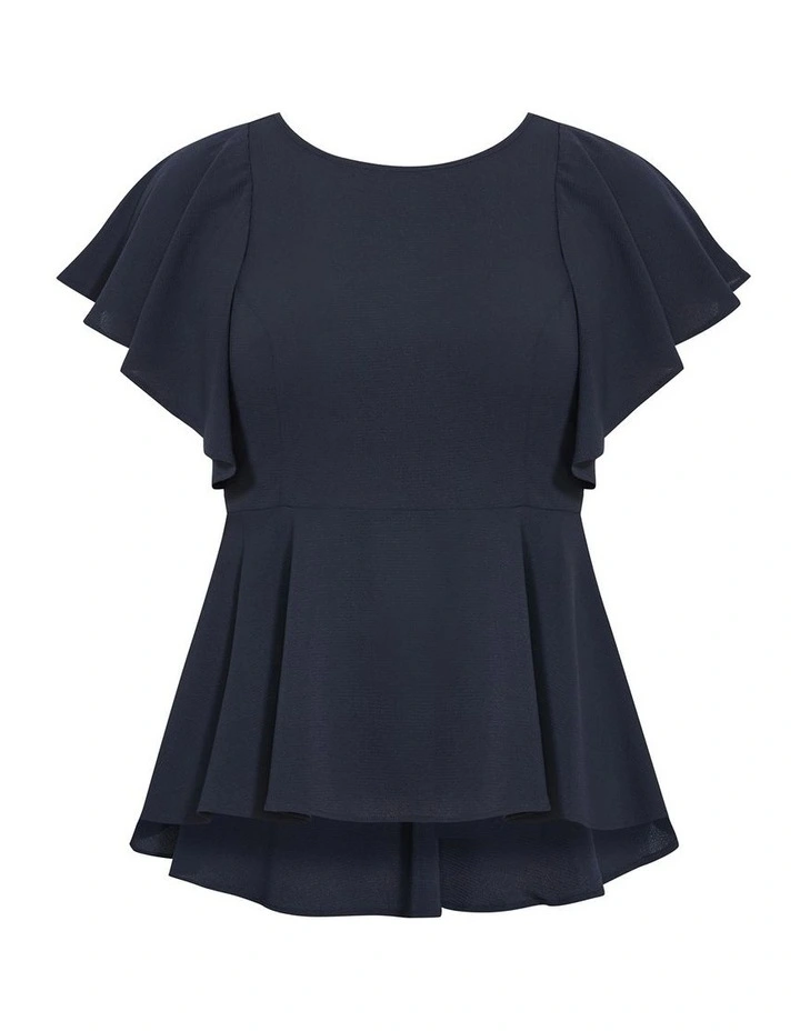 Romantic Mood Top in Navy image 3