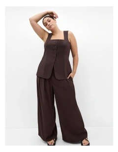 Abbie Vest in Chocolate