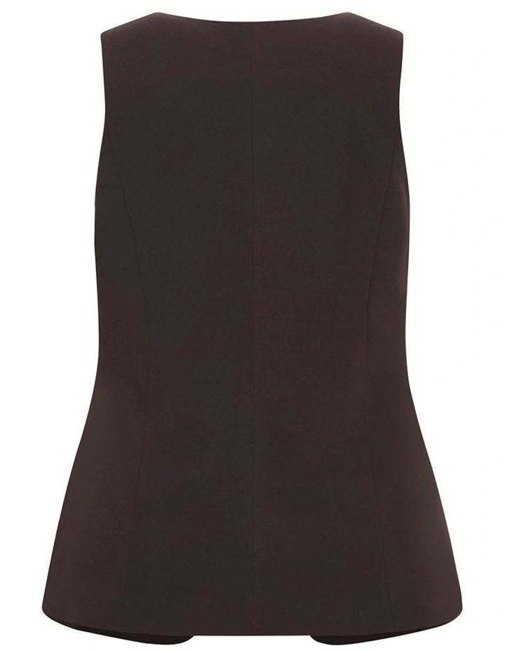 Abbie Vest in Chocolate image 4