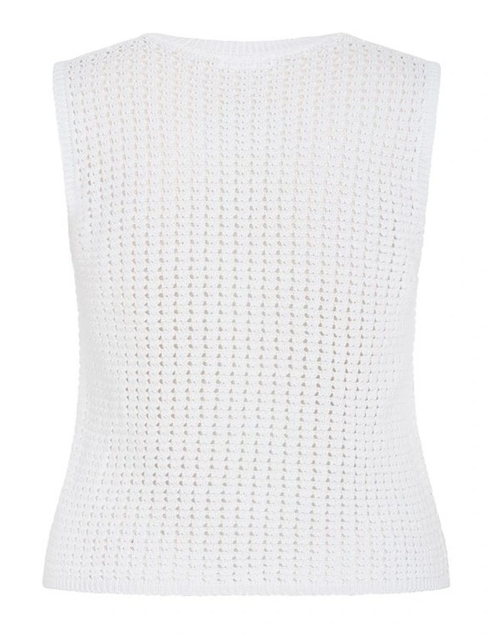 Cornelia Knit Top in Ivory image 4