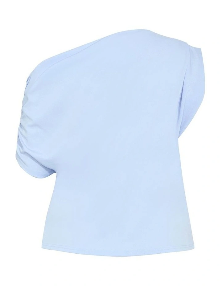 Imani Off Shoulder Top in Sky Blue image 4
