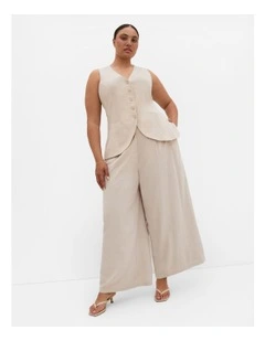 Devienne Linen Vest in Neutral