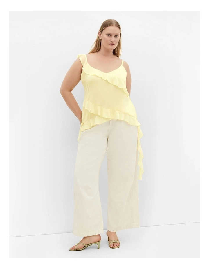 Waverly Frill Top in Lemon Drop image 1