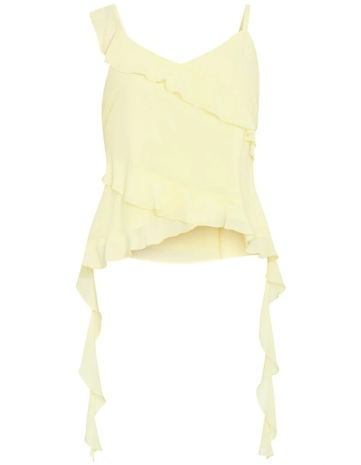 Waverly Frill Top in Lemon Drop image 3