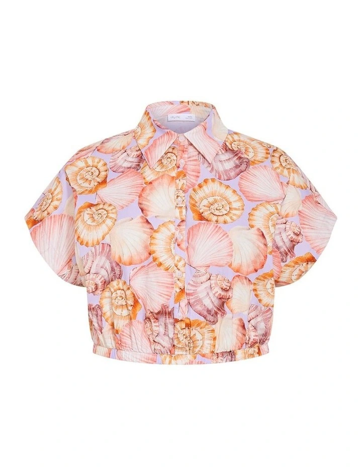 Vacay Print Shirt in Lilac image 3